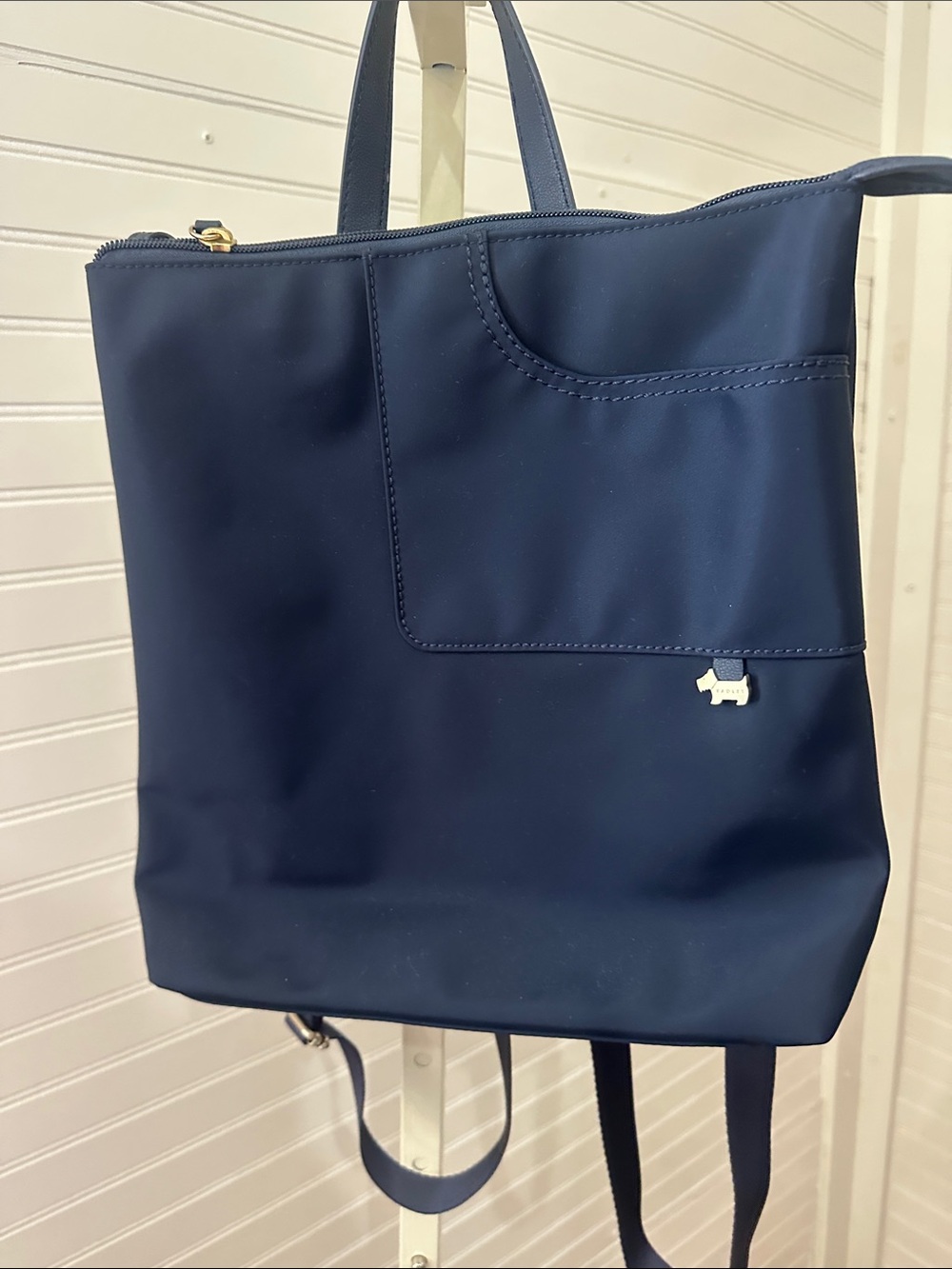 Radley Navy Blue Women's Tote Backpack - Everyday Convertible Bag